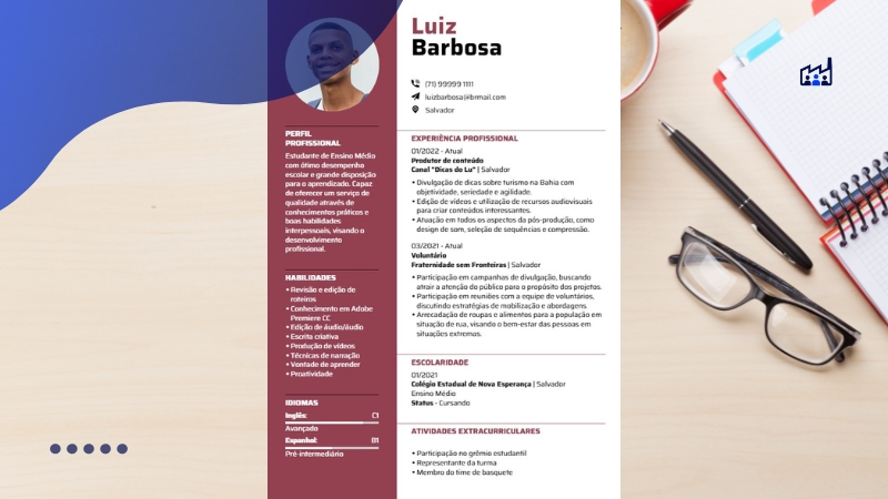 Download de currículo em PDF