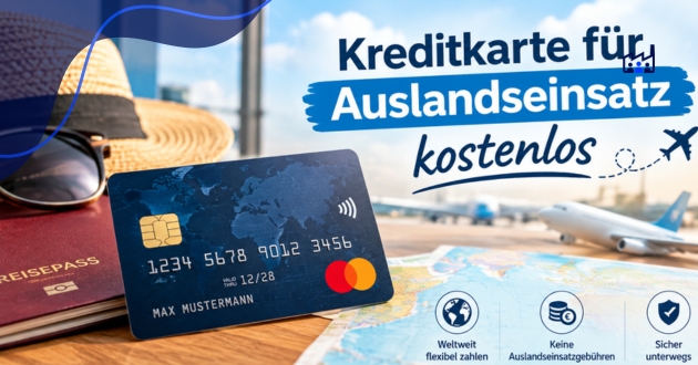 Kreditkarte für Auslandseinsatz kostenlos