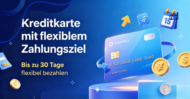 Kreditkarte mit flexiblem Zahlungsziel